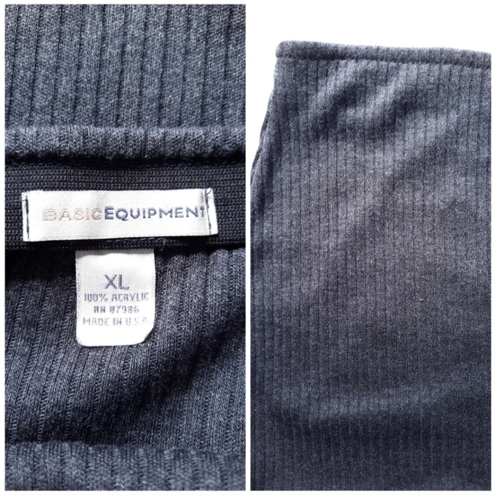 Multicolor Zig Zag Pattern & Gray Ribbed Maxi Ski… - image 5